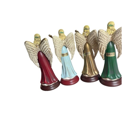 Enesco Angels Set Of 4 Resin Figures Vintage 6.5” - Picture 3 of 6